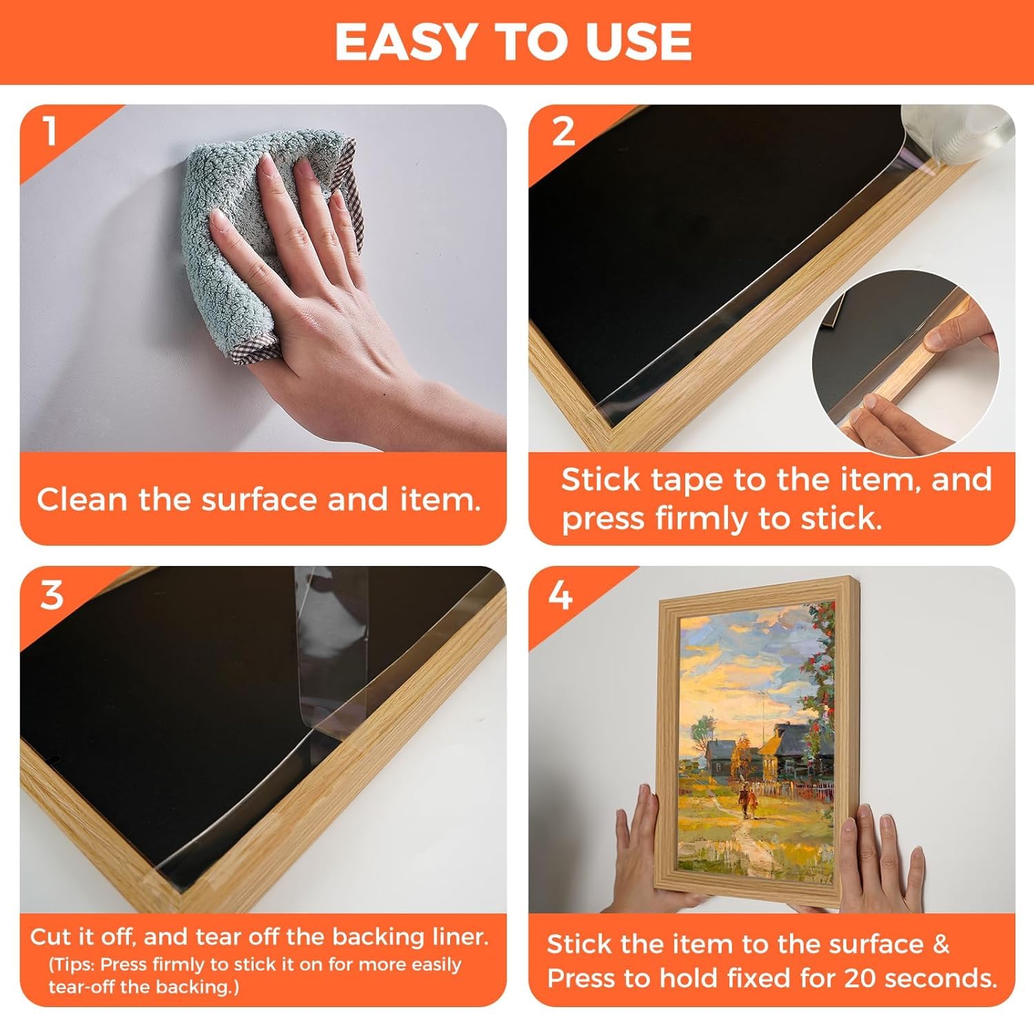 Multipurpose Double Sided Tape Heavy Duty - Adhesive Silicone Tape, Heat Resistant, Multi-Functional, Removable, Washable, Reusable Anti-Slip Gel Nano Grip Tape- 3 Meter