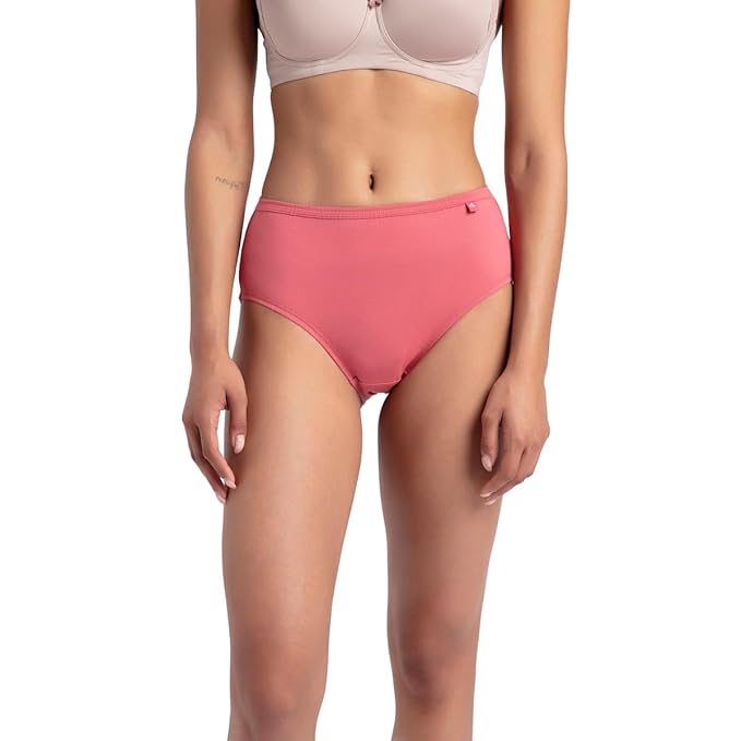 Jockey 1406 Women's High Coverage Super Combed Cotton Mid Waist Hipster with Concealed Waistband and Stay Fresh Treatment (Pack of 3_Colors & Prints May Vary)