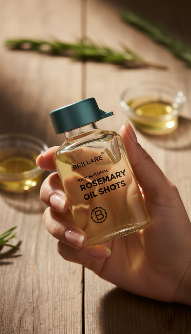 Rosemary Oil Shots For Visible Hair Growth