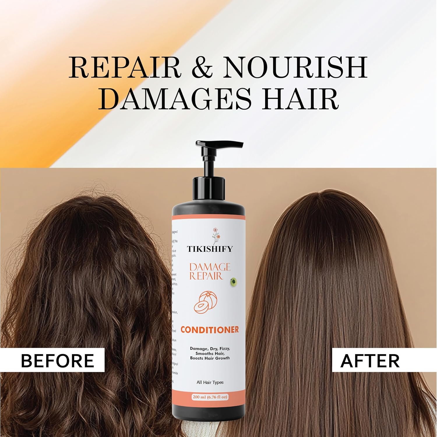 Conditioner, Nourishing, Repairing, Smoothening, Softening, All Hair Types, 200 ml (Damage Repair Conditioner)
