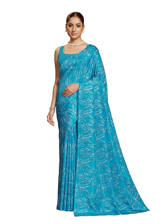 Garden Vareli Art Silk Floral Print Saree
